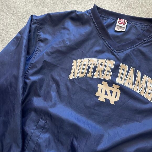 Y2K Notre Dame Fighting Irish Windbreaker Style Pullover - Picture 2 of 2